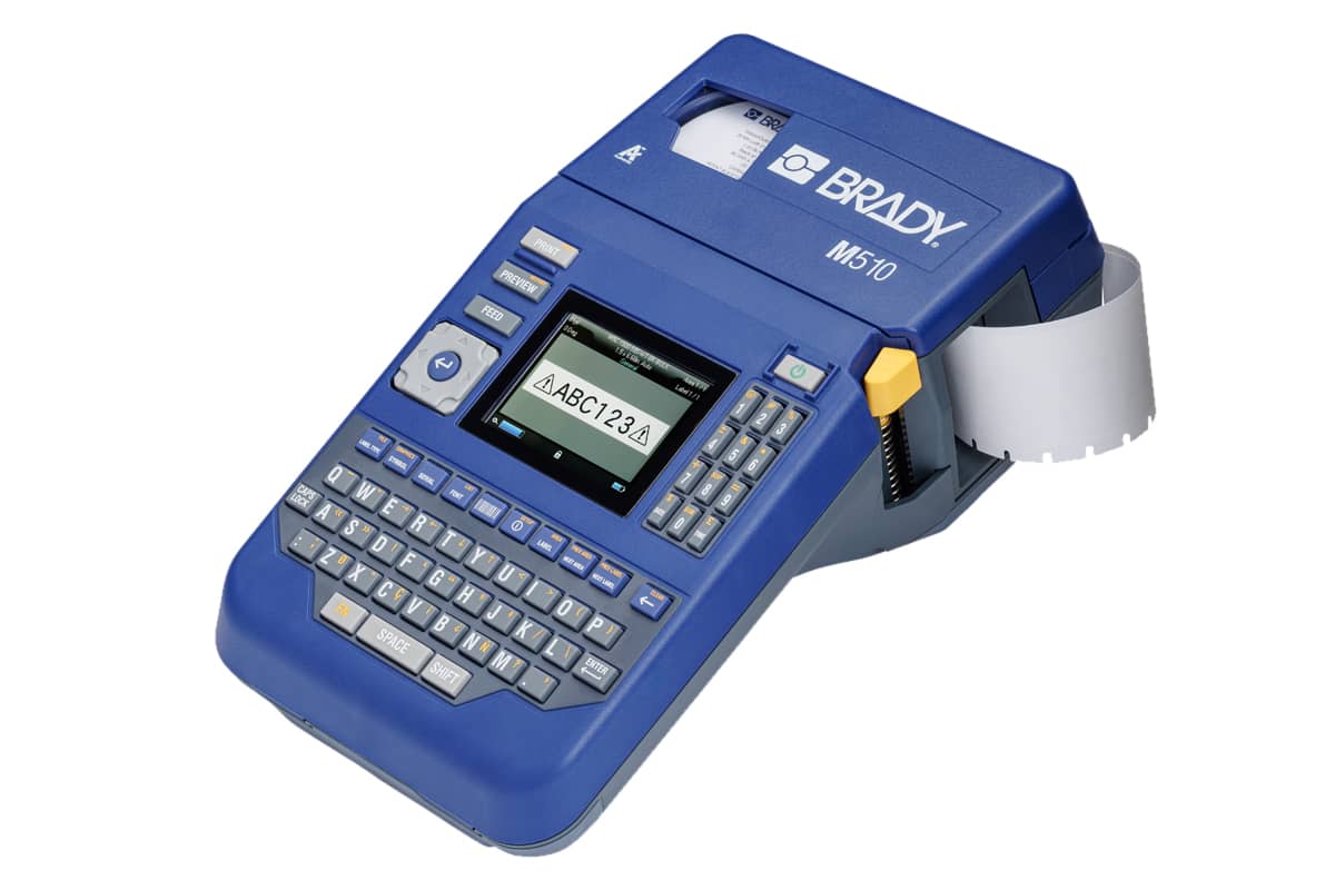 Brady M510 taşınabilir yazıcı.